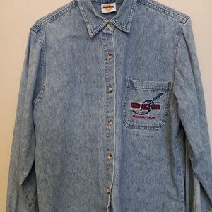 Hard Rock Cafe  Button Up XL